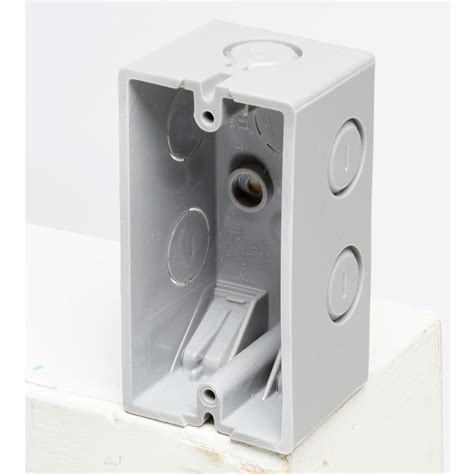 what is electrical box called|exposed electrical outlet box.